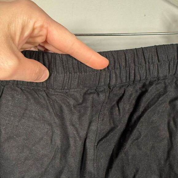 Soft Surroundings Sonoma linen blend wide leg pants button side accent plus size - Picture 10 of 12